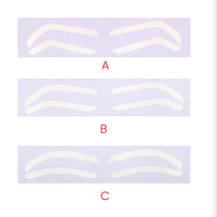 Embroidery Disposable Eyebrow Tattoo Auxiliary Sticker Makeup Positioning Eyebrow Painted Thrush Fixed-point Eyebrow Design Positioning Sticker