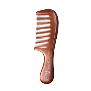 Old Peach Wood Comb Women's Long Hair Massage Comb Household Portable Anti-static Meridian Comb Carved Craft Comb