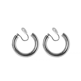 Advanced Sense Ring Earring Mosquito Incense Plate Earclip Golden silver Circle Painless Earrings Metal European and American Style Exaggerated