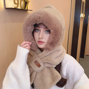 Cute Kitten Ear Knitted Wool Hat Women's Autumn and Winter Fashion Fashionable Korean Style fleece-lined Warm Japanese Style