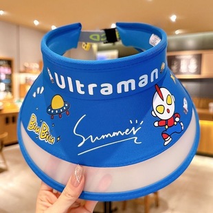 Children's Sun Hat with Fan Summer Ultraman Sunscreen Hat for Boys Baby Boys Empty Top Girls Sun Hat