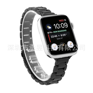 Подходит для Apple три 14-миллиметровый металлический ремешок Iwatch8/7/SE/6/54321 стальной ремешок с маленькой талией в наличии