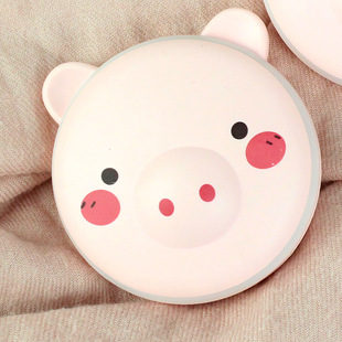 Animal piglet usb rechargeable hand warmer luminous mirror multi-functional winter gift cartoon self-heating warm baby