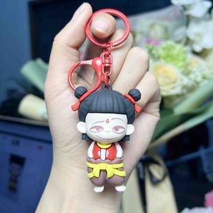 Net Red Explosions Which 2 Devil Boy Naohai Same Doll Keychain Pendant Tide Play Blind Box Cute Schoolbag Small Hanging