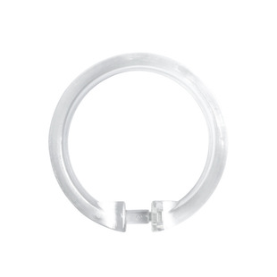 Cross Border Creative Transparent Shower Curtain Ring O Curtain Hook Transparent Round Acrylic Shower Curtain Hook