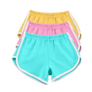 2020 European and American Foreign Trade Sports Shorts Women's Home Leisure Solid Color Fashion Yoga Beach Pants Candy Color Hot Pants