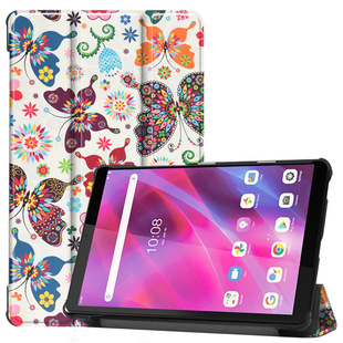 Для Lenovo Tab M8 3 поколения планшетный ПК кожаный чехол трехкратный окрашенный Портативный Полностью покрывающий ударопрочный жесткий резиновый чехол