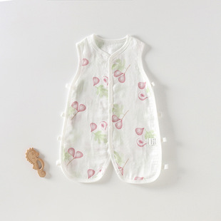 Baby Pipa одежда летняя бамбуковая хлопчатобумажная марля одежда типа A дышащая прохладная и удобная детская одежда