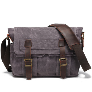 Canvas Shoulder Bag Casual Men's and Women's Crossbody Bag New Photography Camera Bag Manufacturers Supply Cross-border Explosions