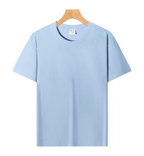 Summer round neck skin-friendly ice silk men's solid color short sleeve tooling corporate advertising cultural shirt t-shirt custom printed logo