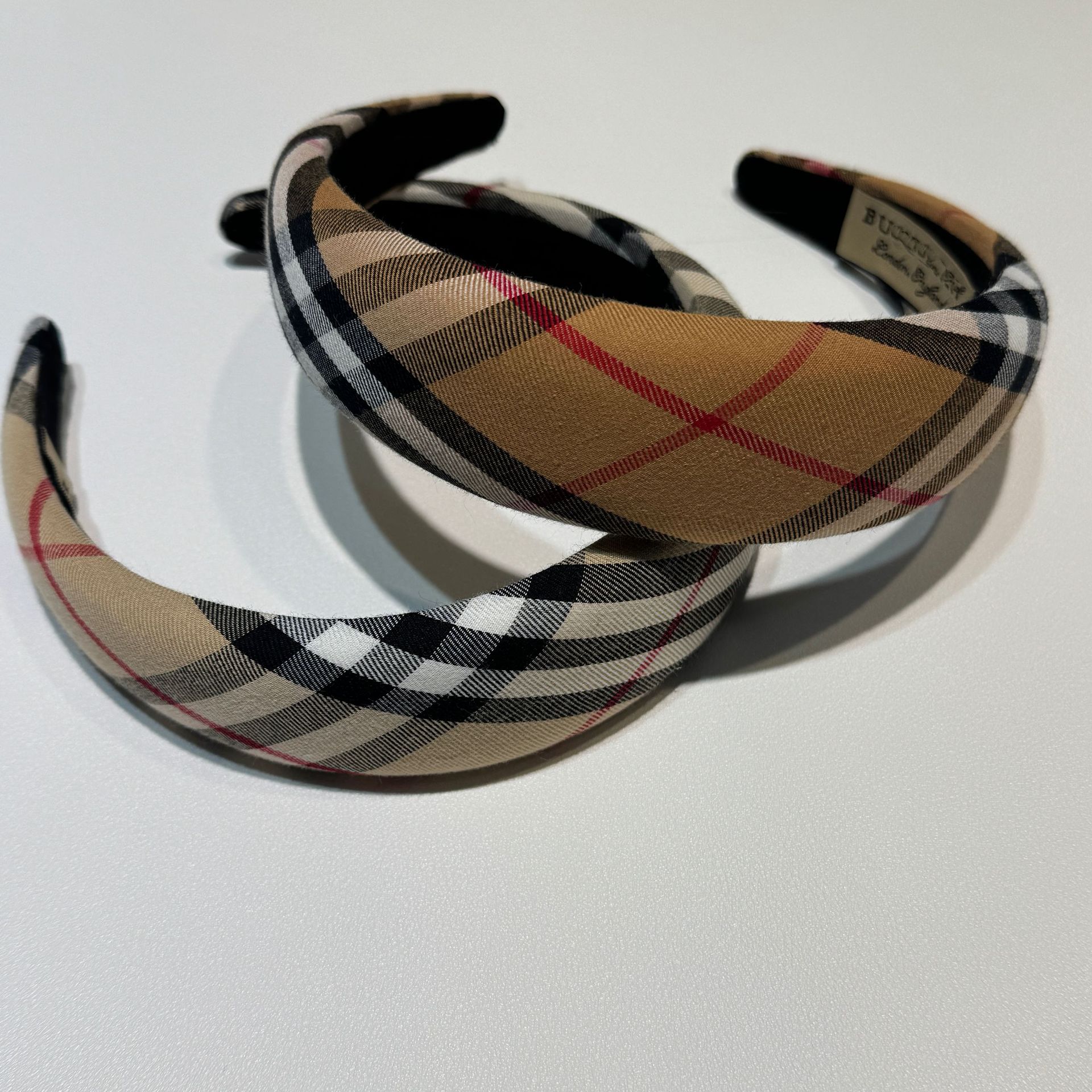 Classic Retro Plaid Sponge Headband French Elegant Autumn and Winter Women's Versatile Going Out High-End Headband Korean Sweet