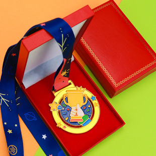 Детская чемпионская трофейная медаль Детский сад веселые игры