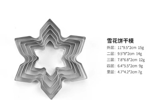 ♡Christmas Flip Sugar Biscuits Cut Mold Shake Music Gingerbread House Gingerbread Man Christmas Tree Snowflake Stainless Steel Biscuits