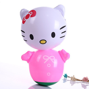 Children's toys 36cm Inflatable tumbler toy ground push toy small tumbler toy children's stall