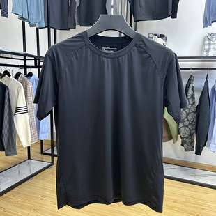 Foreign Trade Cut Label Men's Clothing - Elastic Cool Quick-Drying Material Sports Fashion Casual Breathable Short t Summer Short-Sleeved T-Shirt
