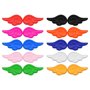 Electric Car Head and Rear Decoration Sticker Motorcycle Helmet Angel Wings Random Sticker Universal Horn Ear Wings
