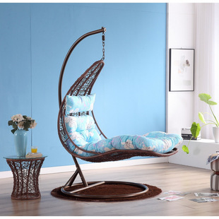 Hanging Basket Hanging Chair Swing Iron Cradle Adult Bird's Nest Balcony Bedroom Rattan Chair Rocking Chair Leisure Small Hanging Chair Dormitory