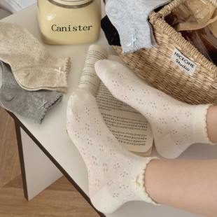 Small lucky mesh socks thin mesh summer socks South Korea ins bow socks women sweet jk socks wholesale