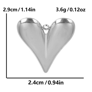 304 stainless steel European and American fashion love pendant pendant pendant 18k golden heart pendant diy handmade pendant jewelry