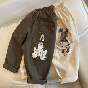Baby's Pants Spring and Autumn Children's Cotton Pants Trendy Children's Cotton Thin Children's Wear Boys Korean Style Boys' Casual Pants