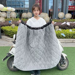 Electric Car Windshield Skirt Winter Warm Battery Car Windshield Cold-proof Leg Guard fleece-lined Thickened Waterproof Apron
