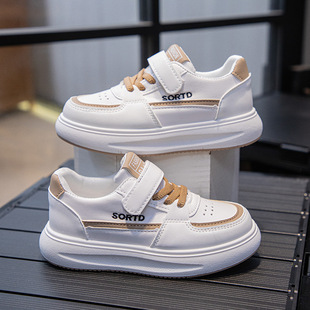 Children's sneaker Joker board shoes 2024 spring and autumn new girls white shoes soft bottom boys casual children's shoes wholesale
