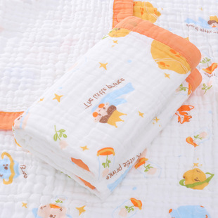 Baby Bath Towel Newborn Super Soft Cotton Gauze Absorbent Children's Bath Wrap Towel Summer Cool Quilt Newborn Cotton Cover Blanket