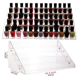 Spot wholesale essential oil Display rack 5 Layer 6 layer nail polish display rack nail polish display storage box transparent ladder