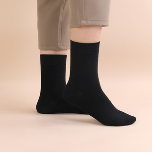 Socks men's autumn and winter New Business British wind wool men's socks fashion solid color warm men's socks wholesale