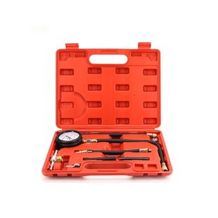 Automobile motorcycle universal cylinder fuel pressure gauge detection tool 9-piece fuel injection pressure detection gauge set