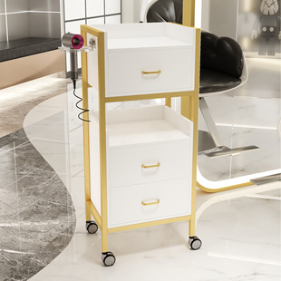 Barber Shop Tool Cabinet for Hair Salon Hair Salon Hair Cutting Cabinet Tool Car Beauty Salon Storage Tool Table with Drawer