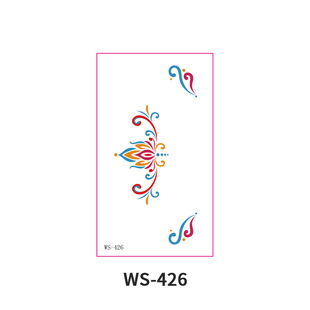 Antique flower twinkle eyebrow stickers ancient costume studio video drama small eyebrow stickers children's tattoo stickers face forehead printing