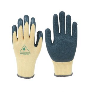 Insulated gloves for electricians low-voltage non-slip wear-resistant anti-electric shock work site waterproof dipped gloves