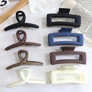 13cm Large Disc Hair Grab Clip Back Head Hairpin Net Red Hair Quantity Shark Clip Simple Frosted Clip Hairpin Head