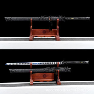 Hejiu TikTok live broadcast hot Tianding sword Longquan Sword Tang cross knife not open blade