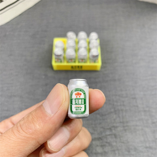 Dollhouse doll house new miniature Taiwan beer cans cart suit food and play accessories BJD surrounding