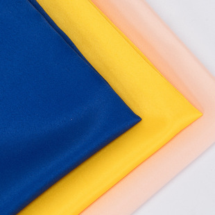 Matte non-elastic silk-like polyester plain satin fabric 110g polyester wedding dress children's clothing women's clothing fabric