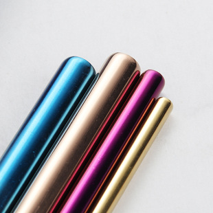 Factory in stock wholesale 304 stainless steel straw pearl milk tea drink juice straight curved metal straw suit