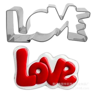 Нержавеющая сталь Валентина лепешка для печенья LOVE цельный нож для печенья западная кухня выпечка крылья ангела любовь ключ