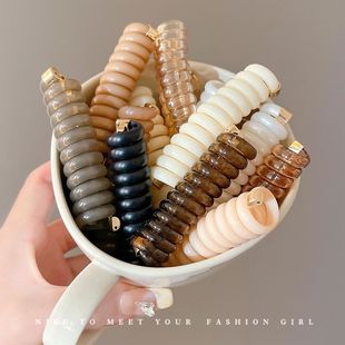Japanese Style Hair Line Hair Ring Internet Popular New Simple High Stretch Women's Hair Tie All-match Korean Style Hair Rope