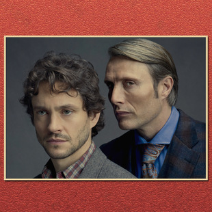 Hannibal Hannibal Uncle Mai Movie Kraft Paper Poster Dormitory American TV Series Decorative Painting Photo Frame Wall Sticker
