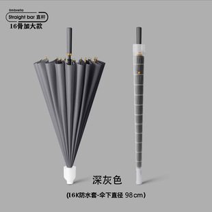 24-bone umbrella automatic umbrella large oversized factory large wholesale straight rod long handle umbrella sunny rain dual-use printed logo