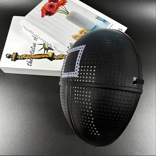 South Korea Movie Theme Square Round Triangle Boss Halloween Gold Plated Leopard Show Dress Up Mask