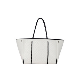 Amazon's Popular Diving Material Beach Bag, Casual Street Photo Satchel Shoulder Bag for Women, Summer Mommy Shopping Bag