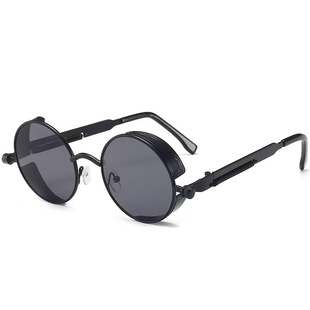 New European and American Street Hip-Hop Sunglasses Cross-Mirror Personalized Windshield Glasses Retro Punk Series Sunglasses for Men and Women