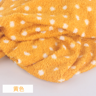 Orun Teddy Fleece Printed Idea Plush Fabric Small Particles Cashmere Fleece Single-sided Imitation Cashmere Fleece Fabric Clothing