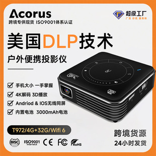 New P11 Projector Android 9.0 HD DLP Smart 3D Mini 4K Convenient projector Projector