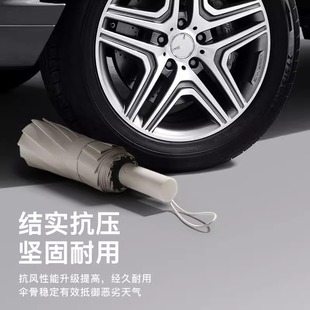 Sunny and Rainy Umbrella Black Anti-Wind Sunny Umbrella Large Folding Sun Umbrella Automatic Sunscreen Umbrella Wholesale