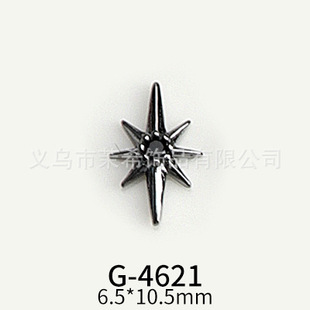 Dark series collection inlaid black flash Diamond Cross Peng Ke style vintage snake zircon nail jewelry