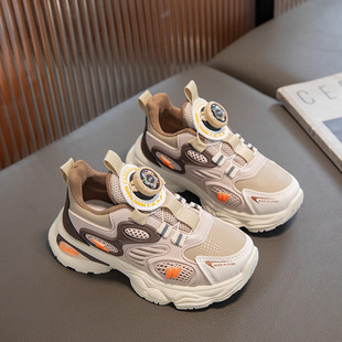 [8165 Collection] Boys' Shoes 2025 Autumn New Rotating Button Children's sneaker Joker Spring and Autumn